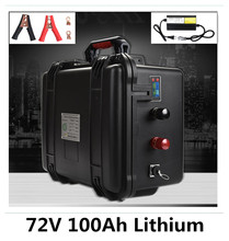 72V 100Ah Lithium li ion battery with waterproof ca se for Backup system UPS solar and wind power system RV Camping car Marine 2024 - buy cheap