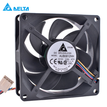 AUB0812HH 8cm 80mm fan 8025 80x80x25mm 12V 0.32A 4pin PWM computer CPU temperature control mute cooling fan 2024 - buy cheap