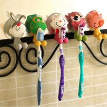 New Child Animal Cute Cartoon Suction Cup Toothbrush Holder Bathroom Accessories Set 5 colors Wall Suction Holder Tool 2024 - buy cheap