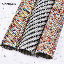 24*40cm/Roll Mix Color Rhinestone Trimming Hot Fix Self Adhesive Banding Wedding Decoration Accessories Crystal Mesh DIY Clothes 2024 - buy cheap