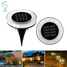 Outdoor Under Ground Lamp 8 LED Underground Lihgt Solar Buried Light Waterproof Garden Lawn Yard Ground Light Floor Lamp 2024 - buy cheap