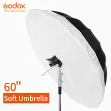 Godox estúdio-guarda-chuva fotogrindividual, 60 ", 150cm, preto, branco, refletor + capa difusora grande para gravação de estúdio 2024 - compre barato