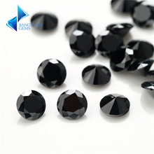1 ~ 3 мм круглые черные огранки, нано черные фотообои для ювелирных изделий, камень 2024 - купить недорого