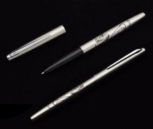 Jinhao-pluma de acero de plata 911 puro, pluma de plata con 0,38mm Extra Punta fina escritura suave, pluma de tinta, convertidor de pistón, regalo 2024 - compra barato