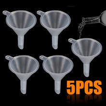 5pcs Clear Mini Plastic Funnel Perfume Diffuser Oil Liquid Lab Filling Tool Kitchen Funnels For Home Tools 2024 - buy cheap