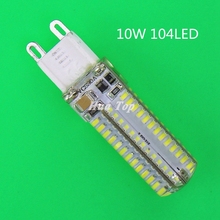 Epistar-bombilla LED halógena de cristal para el hogar, lámpara de araña de alta calidad, G9, 10W, SMD 3014, 220V, 10 Uds. 2024 - compra barato
