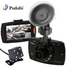 Podofo двойная камера s Автомобильный видеорегистратор G30 видеорегистратор Full HD 1080P видео регистратор с резервной камерой заднего вида ночного видения видеорегистраторы 2024 - купить недорого