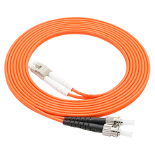 LC/UPC to ST/UPC волоконный патч-корд, многомодовый OM1 62,5/125um волоконно-канальный кабель 3,0 мм, 3 метра lc-st коннектор, оптоволоконный перемычка 2024 - купить недорого