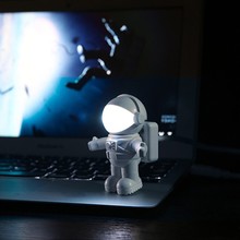 New Style Cool New Astronaut Spaceman USB LED Adjustable Night Light For Computer PC Lamp Desk Light Pure White 2024 - buy cheap