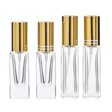 4ml Transparent Square Glass Bottle 8ml Refillable Perfume Atomizers Bottles Empty Sample Cosmetic Containers Bottles Spray Vial 2024 - buy cheap