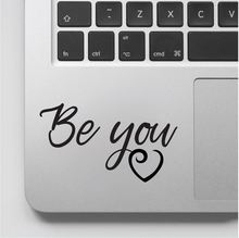 Be You With Love Alphabetic character Decal,Be You Mural, Positive Quote Sticker, Laptop Sticker and Decal, Vinyl Decal GA198 2024 - buy cheap