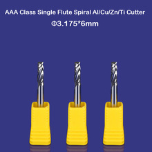 Cutting Diameter 1/8" CEL 6mm single flute CNC router aluminum end milling bits 2024 - buy cheap