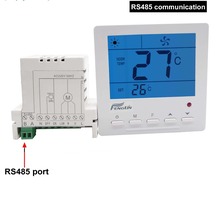 Digital MODBUS RS485 thermostat temperature controller with fan coil unit 2024 - buy cheap