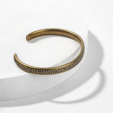 Мужской винтажный браслет из бронзы, Открытый браслет на запястье из нержавеющей стали в стиле ретро 2024 - купить недорого