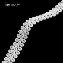 10Y White Ribbon 6mm Braided Trim Braid Gimp Embellishment Sew on Applique Fabric Trimming Lace Trim 2024 - buy cheap