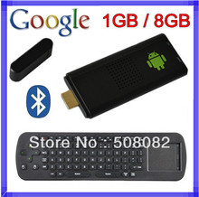 Bluetooth MK809 Android 4.4.2 BOX TV двухъядерный кора A9 1 ГБ RAM 8 ГБ RK3066 Android TV BOX поддержка беспроводной + RC12 воздуха мыши 2024 - купить недорого