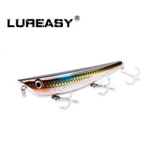LUREASY High Quality Occupationa Bait 12.5CM 18G Quality Professional Minnow Popper Fishing Lure Hard Baits with 3 Fishing Hooks 2024 - buy cheap