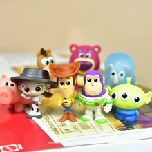 Disney Toy Story Вуди Базз Лайтер 3-4 см, фигурка, осанка, коллекция украшений аниме, фигурка, игрушка, модель для детей 2024 - купить недорого