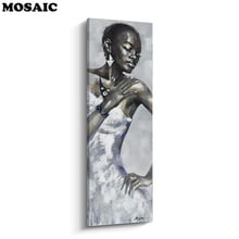 DIY Diamond Embroidery Black Women in Dress African American Cross Stitch 5d Diamond Painting Diamond Mosaic rhinestones decor 2024 - buy cheap