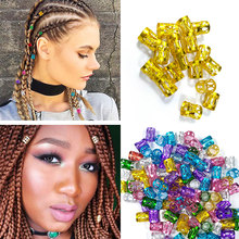 100pcs Dreadlocks Metal Hair Cuffs Hair Braiding Beads Filigree Hair Accessory ,Beads Aluminum Cuffs Hair Decoration Filigree Tu 2024 - buy cheap