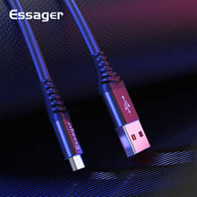 Кабель Micro USB Essager для Samsung Xiaomi, кабель Micro USB 2.4A с быстрой зарядкой, 2 м, 1 м, кабель для зарядки и передачи данных на базе Android 2024 - купить недорого
