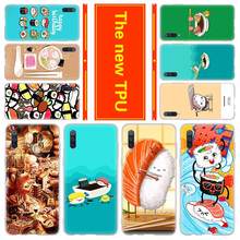 Soft Silicone Case For Xiaomi Mi 12 11 10 8 A3 A2 Cc9 Lite 9 11Pro 6x Ultra Cover Sushi food 2024 - compre barato