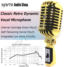Clássico Retro Antigo Estilo Vintage Unidirecional Dinâmico Vocal Microfone Cardióide Microfone para Performance Ao Vivo Em Estúdio de Gravação 2024 - compre barato
