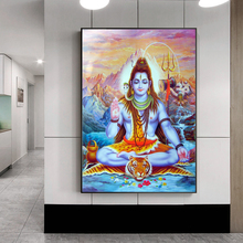 Shiva senhor quadros em tela na parede deuses hindus arte da parede quadros em tela hinduísmo posters e impressões cuadros imagem casa decoração 2024 - compre barato