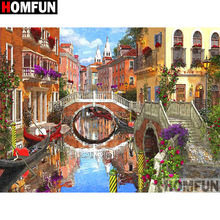 HOMFUN Full Square/Round Drill 5D DIY Diamond Painting "House landscape" Embroidery Cross Stitch 3D Home Decor Gift A11459 2024 - buy cheap