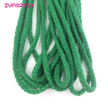 ZYFMPTEX-Cuerda de algodón de colores, cordón decorativo de mano para manualidades y hogar, 5 metros de longitud, 14 colores, 2018 2024 - compra barato