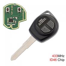 Controle remoto para carro 433mhz, com chip id46, bateria para suzuki swift sx4 alto jimny, vitago respingo 2006-2010 2024 - compre barato