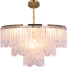 Светодиодная лампа e14 в скандинавском стиле, теплый романтический светильник для комнаты, свадьбы, красивая современная лампа для хозяйской комнаты, стеклянные кристаллы для люстр 2024 - купить недорого