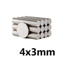 50/100/150pcs 4*3 mm N35 Strong Magnet 4x3mm Neodymium Disc Round Rare Earth Magnets For Crafts NdFeB Powerful High Mganetic 2024 - buy cheap