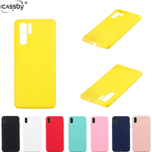 De goma de silicona caso de Huawei P30 P40 Lite Color caramelo funda trasera suave TPU Coque Huawei P40 Fundas Huwawei P 30 Pro 2024 - compra barato