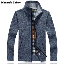Naranjasabor casaco quente e grosso masculino, jaqueta masculina com zíper gola alta n470 para outono inverno e primavera 2024 - compre barato