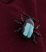 Fashion Unisex Unique Blue Enamel Bug Beetle Insect Brooch Pin Costume Jewellery Best For Gift 2024 - buy cheap
