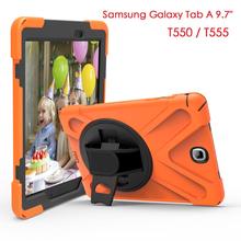 Armor Coque for Samsung Galaxy Tab A 9.7 SM-T550 T555 Hand Strap 360 Rotation Stand Case TPU Cover for Samsung T550 T555 Case 2024 - buy cheap