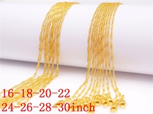 NEW New Fashion, 1 PCS 16-30inch vacuum plated Necklace, water wave chain for women/men,Free Shipping 2024 - buy cheap