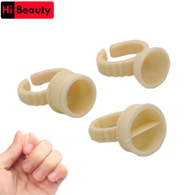 100pcs/lot Disposable Soft Silicone Elastic Tattoo Pigment Ink Ring Cup Container Holder For Permanent Makeup Tattoo Accessories 2024 - buy cheap