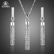 AZORA-pendientes de gota y collar con cristales austríacos de Stellux, conjuntos de joyería, TG0216 2024 - compra barato