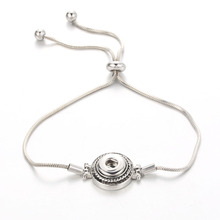 Pulsera y brazaletes con botón a presión para mujer, cadena de 12mm, colgante de pulsera, broche de pulsera, joyería 2024 - compra barato