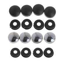 8 Pcs ABS Chrome License Plate Frame Screw Nut Caps+Bolt Cover Set For Car Truck 2024 - buy cheap