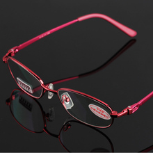 2019 high-end ultra-light metal full-frame glasses fashion elegant red frame anti-fatigue reading glasses 2024 - buy cheap