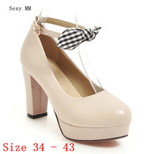 Women High Heel Shoes Platform Pumps Woman High Heels Party Wedding Shoes Kitten Heels Plus Size 34 - 40 41 42 43 2024 - buy cheap