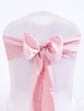Marious blush rosa 100 pçs 17x275cm premium cetim cadeira capa faixa arco festa de casamento banquete decoração cadeira faixas frete grátis 2024 - compre barato