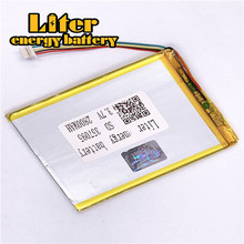 Lítio puro recarregável liso 1.0 v da bateria de lipo 357095-5 p 2800 3.7 mah 3.7v para a bateria do pc da tabuleta 2024 - compre barato