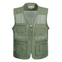 Men Multi-Pocket Classic Waistcoat Male Sleeveless Unloading Solid Coat Work Vest Photographer Tactical Jacket drop shipping 2024 - buy cheap