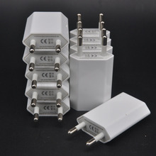 Универсальный 5V 1A EU переменного тока подключите зарядное USB зарядное устройство адаптер для iPhone 4 4S 5S, 6S, 6PLUS, для Samsung Galaxy S3 S4 Note 3 Note 4 2024 - купить недорого