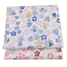 Syunss-tela de sarga con estampado Floral para bebés, tejido de algodón, retales, ropa de cama, tejido acolchado, azul y rosa 2024 - compra barato