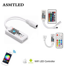 Mini controle remoto do controlador de wifi para rgb/rgbw conduziu a luz de tira mini bluetooth wifi mini rgb rgbw conduziu ir24 chave rf21 remoto 2024 - compre barato